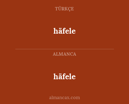 häfele - häfele