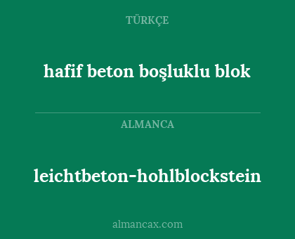 leichtbeton-hohlblockstein - hafif beton boşluklu blok