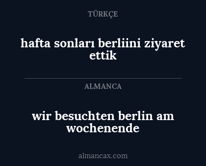 hafta sonları berliini ziyaret ettik - wir besuchten berlin am wochenende