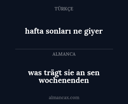 hafta sonları ne giyer - was trägt sie an sen wochenenden