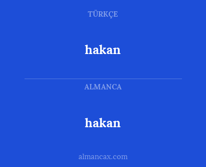 hakan - hakan