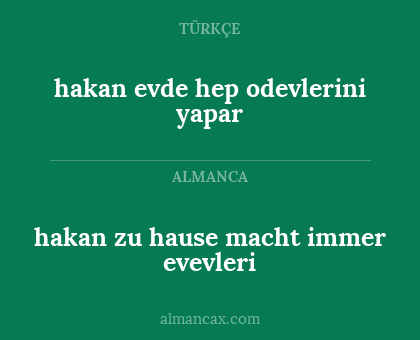 hakan evde hep odevlerini yapar - hakan zu hause macht immer evevleri