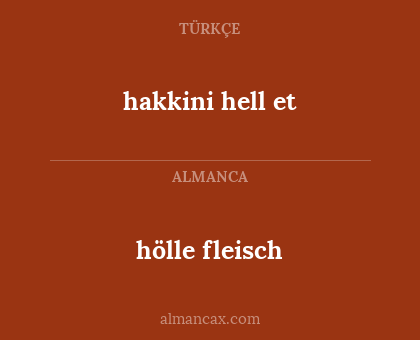 hakkini hell et - hölle fleisch