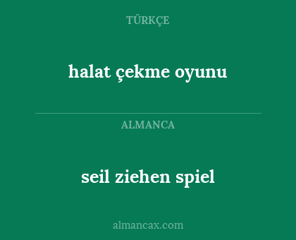 halat çekme oyunu - seil ziehen spiel