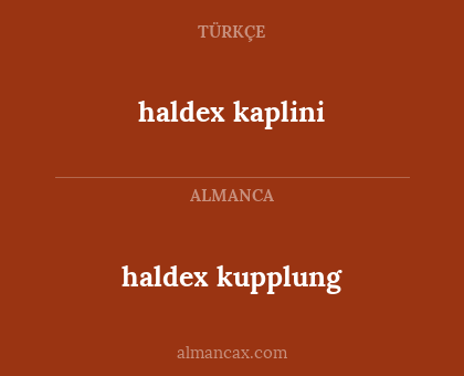 haldex kaplini - haldex kupplung