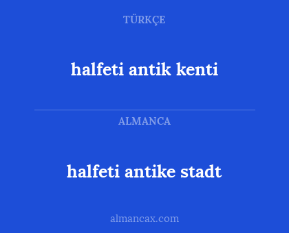 halfeti antik kenti - halfeti antike stadt