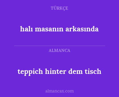 teppich hinter dem tisch - halı masanın arkasında