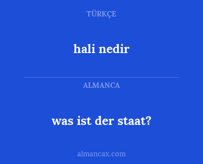 was ist der staat? - hali nedir