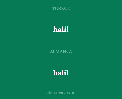 halil - halil
