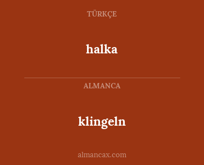 halka - klingeln