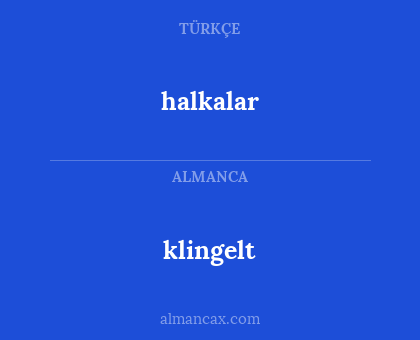 halkalar - klingelt