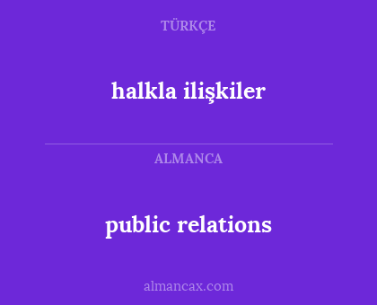 halkla ilişkiler - public relations