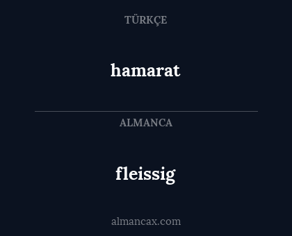 hamarat - fleissig