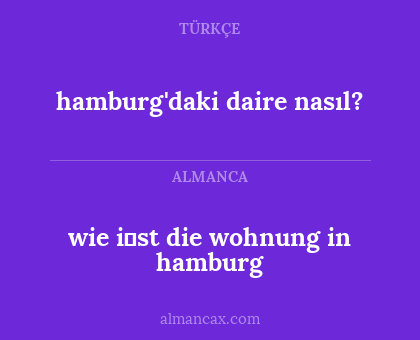wie i̇st die wohnung in hamburg - hamburg'daki daire nasıl?
