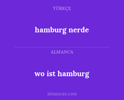 hamburg nerde - wo ist hamburg