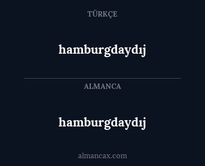 hamburgdaydıj - hamburgdaydıj