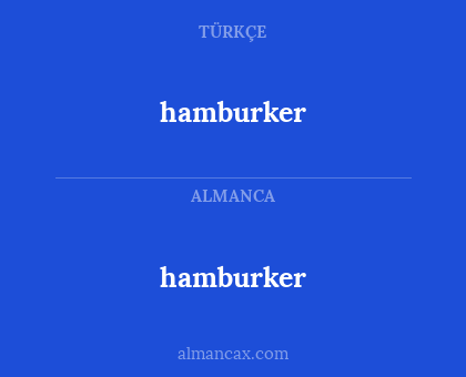 hamburker - hamburker