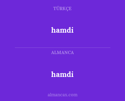 hamdi - hamdi