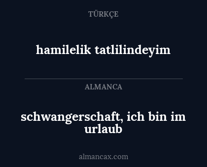 hamilelik tatlilindeyim - schwangerschaft, ich bin im urlaub