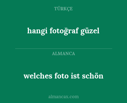 hangi fotoğraf güzel - welches foto ist schön