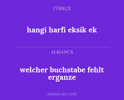 hangi harfi eksik ek - welcher buchstabe fehlt erganze