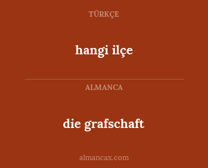 die grafschaft - hangi ilçe