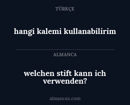 welchen stift kann ich verwenden? - hangi kalemi kullanabilirim