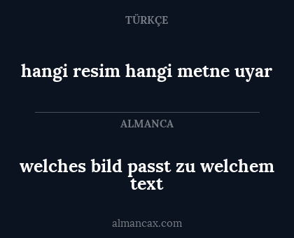hangi resim hangi metne uyar - welches bild passt zu welchem text