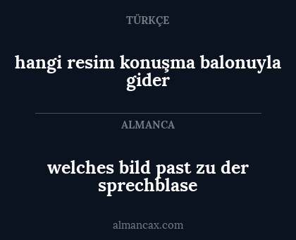 welches bild past zu der sprechblase - hangi resim konuşma balonuyla gider