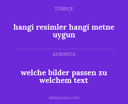 welche bilder passen zu welchem text - hangi resimler hangi metne uygun