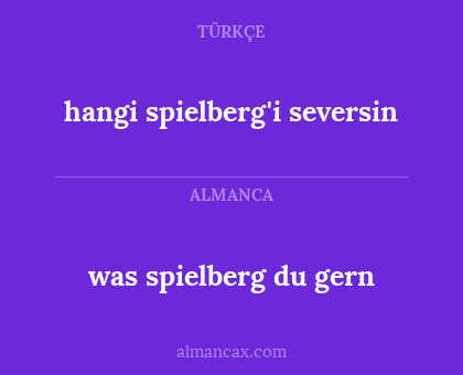 was spielberg du gern - hangi spielberg'i seversin