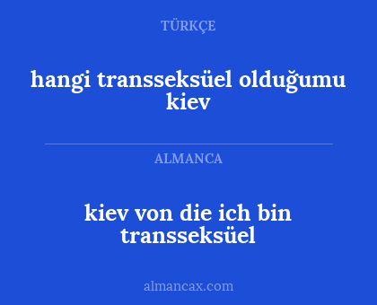 hangi transseksüel olduğumu kiev - kiev von die ich bin transseksüel