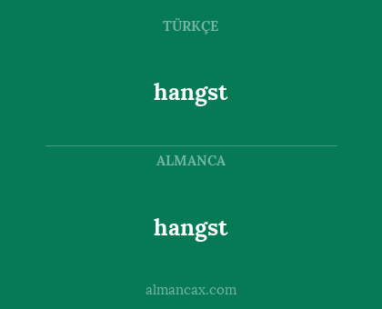 hangst - hangst