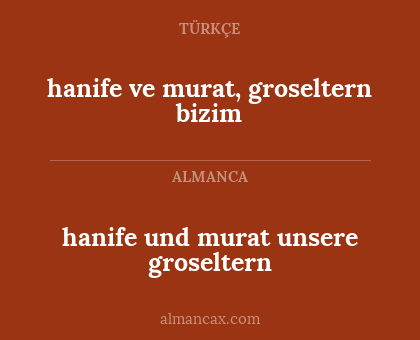 hanife und murat unsere groseltern - hanife ve murat, groseltern bizim