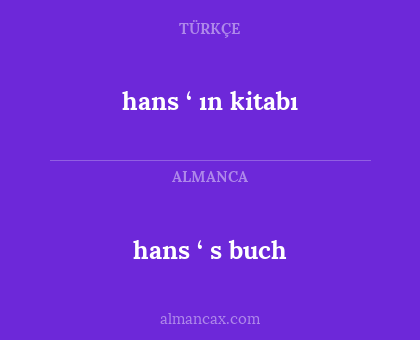 hans ‘ s buch - hans ‘ ın kitabı
