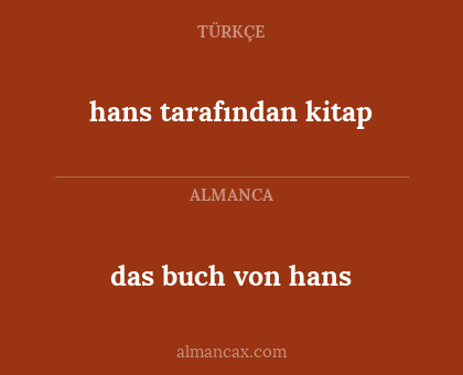 das buch von hans - hans tarafından kitap
