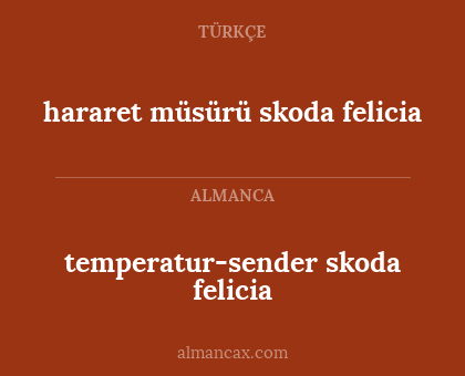 temperatur-sender skoda felicia - hararet müsürü skoda felicia
