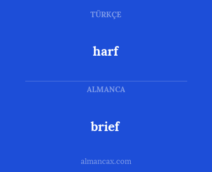 brief - harf
