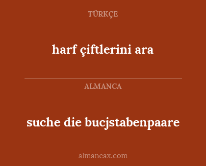 suche die bucjstabenpaare - harf çiftlerini ara