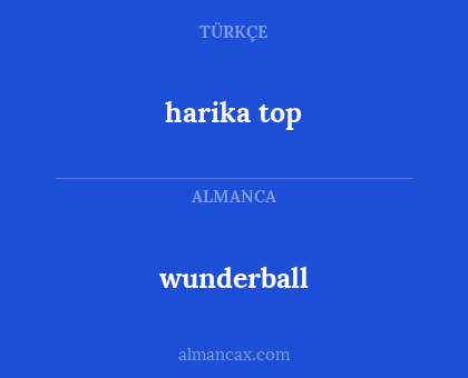 wunderball - harika top