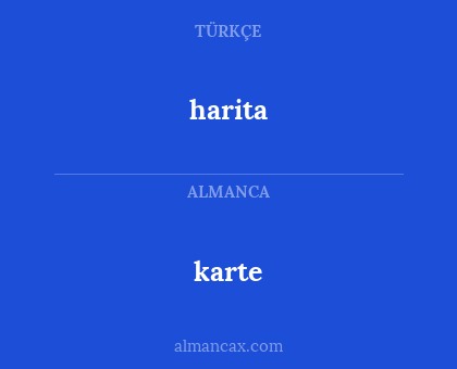harita - karte