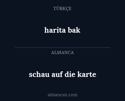 harita bak - schau auf die karte