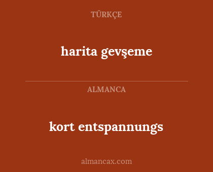 kort entspannungs - harita gevşeme