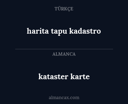 kataster karte - harita tapu kadastro