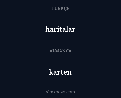 haritalar - karten
