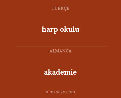 harp okulu - akademie