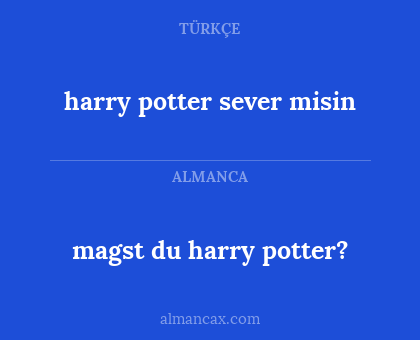 harry potter sever misin - magst du harry potter?