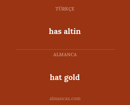 has altin - hat gold