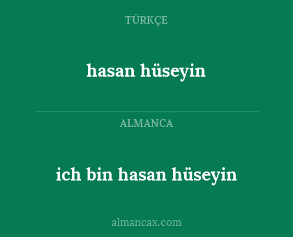 hasan hüseyin - ich bin hasan hüseyin