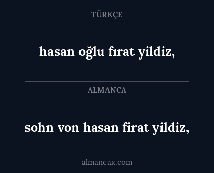 sohn von hasan firat yildiz, - hasan oğlu fırat yildiz,